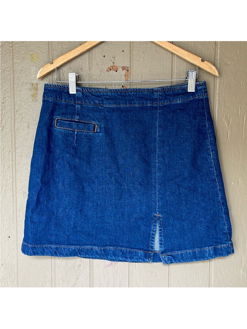 Reformation Freda High Rise Blue Denim Mini Skirt in Blue Size 29